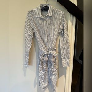 Gap Striped T Shirt Dress. Blue and white